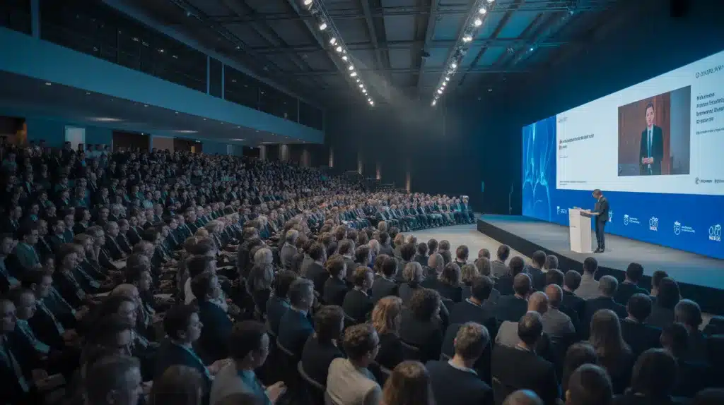 a large modern conference hall completel JlF74eR0SEaBT3rzd7aTVA wiJLVcEsSiyOVoPD9Y5qrg